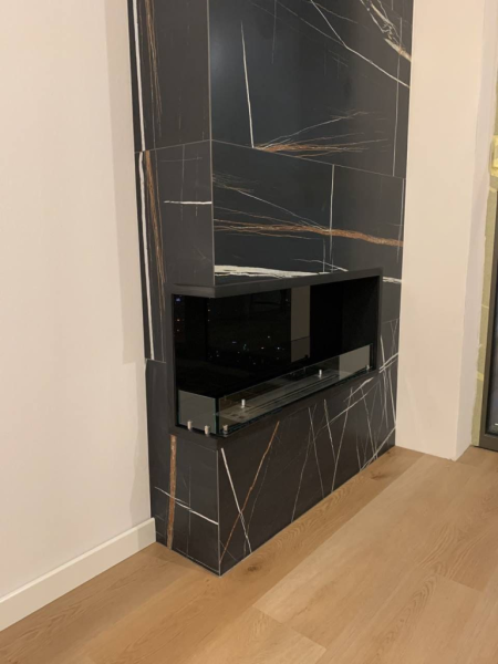 Угловой встраиваемый биокамин Firezo L'angolo Destro 1200